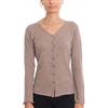 DALLE PIANE CASHMERE Cardigan Donna 100% Cashmere - Visone, S
