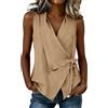 Generico Camicia da Donna in Mussola Camicette di Lino Camicie Abbottonate Colletto a Maniche Lunghe Top da Lavoro in Ufficio Camicetta Donna con Stampa Leopardata Camicetta di Lino