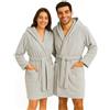 NELLA BIAGINI Accappatoio con Cappuccio, Accappatoio Uomo e Donna, per Sauna e SPA, in Spugna di Cotone, 420 gr/mq, per Sauna e SPA, Morbido, Assorbente, Resistente. Modello: Minerva