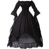 Generico Abito Medievale da Donna Manica a Campana Costume Abito da Sera da Principessa
