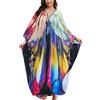 ZaisuiFun Caftano Donna Copricostumi Taglie Forti Lungo Kaftano Elegante Lunghi Estivo Abito Mare Maxi Vestito Boho Spiaggia Tunica