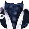 DiBanGu - Set da uomo con cravatta auto-annodata, jacquard, motivo paisley, Ascot, fazzoletto da tasca e gemelli, formale e casual, taglia unica