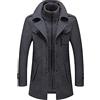 Hebezn Montgomery Da Uomo Con Cappuccio Giacca Slim Fit Autunno Inverno Outdoor Business Casual Traspirante Capispalla Caldi (Color : Grey, Size : 3XL)