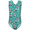 Coloranimal Costume da bagno intero per bambini e ragazze, con motivo floreale zebrato, senza maniche, 3-14 anni, 13-14 Anni