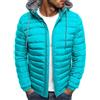 ORANDESIGNE Uomo Piumino Ripiegabile Primaverile Imbottita Montagna Cerniera Elegante Giacca Invernale Giacca Mezza Stagione Antivento Casual Leggero Calda Giubbotto Trapuntato B Azzurro L
