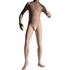 HTRUIYATY Bodystocking Lucido Uomo Nylon Lunga Sexy Collant Brillant Catsuit Bodysuit