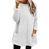 AMDOLE Maglione di colore delle donne delle donne inverno caldo maglione cappotto invernale in pile ispessimento Plus Size cappotto giacca casual plus size cappotto allentato felpe con cappuccio da