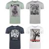 riverso RIVFritz Maglietta da uomo con stampa fotografica girocollo a maniche corte in cotone stampa animale blu bianco grigio verde S M L XL XXL 3XL 4XL 5XL Mix di colori 5. XXXXXL