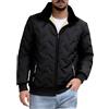 Generisch Giacca trapuntata da uomo invernale: piumino foderato in pile, giacca invernale calda in flanella, giacca termica oversize, leggera, comoda, giacca per le mezze stagioni, classica e casual