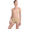 Etoile R3384 Pantaloncini a Vita Alta Capella da Donna per Bloch Sport Ballo Danza Classica Relax Allenamento Ballerina Esibizione Fitness Palestra Prove Saggio (Sand, M)