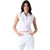 GUESS Sleeveless Cherry Top Bianco S