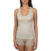 EGI Canotta Donna Spalla Larga Modal Cashmere Pizzo Elasticizzato Elegante Morbida Made in Italy, Art. 5111