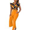 NaLatia Completo Donna Elegante Tailleur Estivo Casacca E Pantaloni Cerimonia Curvy Set Abbigliamento 2 Pezzi Ufficio Formale Costume Lavoro Completino Casual Outfit