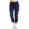 Tomwell Pantaloni Cargo Sportivi Donna Pantaloni Casual Pantalone con Coulisse Estivo Jogging Fitness Yoga Pantalone Sweatpants con Tasca