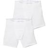 Sloggi 2 Pezzi Boxer Gambaletto Uomo Men Basic Long, Bianco XL