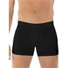 GARDA - 6 Boxer Uomo in Cotone Bielastico, Boxer con Elastico Ricoperto 3946 (Nero, 4/M)