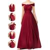 INFIWING Vestiti Multiuso con Spalline, Vestiti Multiuso per Damigelle d'Onore, Vestito Convertibile Infinity, Vestiti per Donne Ospiti di Matrimonio Taglia Forte Maxi Lungo fino al Pavimento, Vestito