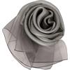 JOPHY & CO. Scialle di Seta Misto a Glitter Metallico Leggero Sciarpa Elegante design a doppio strato per la Cerimonia di Nozze Celebrazione Sposa cod.1800 (831 Lurex, Grigio)