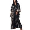 Orshoy Abito Estivo Vestito Maxi Abito da Spiaggia Lungo Copribikini in Cotone Camicetta Tunica Vestito Lungo Abito Kaftano Tunica Kimono Copricostume da Bagno