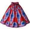 Adalex Global Gonna Dashiki da donna con copricapo, kaftani hippy, hippie Boho, abiti con stampa africana maxi, abiti africani da donna maxi, Blu Verde Giallo, Taglia unica
