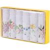 JukLoos Boxed Ladies Fazzoletti, Ricamo Donne Cotone Fazzoletti Pizzo Fazzoletti 100% cotone morbido Fazzoletto, bianco, S