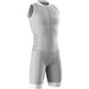 VOXCAUTQ Tuta Triathlon Uomo Senza Maniche con Fondello Sottile e 3 Tasche