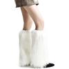 Sertay Scaldamuscoli Peluche Donna, Calze Scaldamuscoli Sfocate, Peloso Scaldamuscoli, Scaldamuscoli Pelliccia Sintetica, per Spettacoli Teatrali, Giochi di Ruolo, Costumi