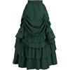 FCCAM Bustle Gonna barocco Steampunk Rock Donna Saloon Girl Skirt Gonna Vittoriana Gonna Pirata