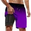 Generico Bermuda da Surf Uomo Bagno,Pantaloncini con Taschino E Coulisse Shorts Regolabili Costume Pantaloni Larghi Chiusura Lampo Swimwear Boxer Curvy Leggero Regolabile