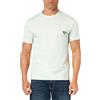 Emporio Armani Eagle Patch Crew Neck T-Shirt, T-Shirt Uomo, Verde (Water Green), XXL