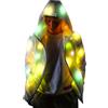 M&Catree Uomo Donna LED Luce Felpa con Cappuccio Manica Lunga Cerniera Leggero Giacche per Carnevale Festa