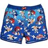 Sonic The Hedgehog Pantaloncini da Bagno da Ragazzo, Bermudas Costume da Bagno per Bambino, Taglie 4 a 12 Anni (IT, età, 10 Anni, Regular, Blu)