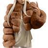 KHIRVWL Cappotti Invernali da Donna Cappotti Invernali Eleganti Cappotti Morbidi e Caldi in Peluche Corti in Pelliccia Sintetica Giubbotti Invernali Caldi in Pelliccia Sintetica da Donna