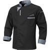 CoXuantion Uomo Cuoco Giacca a Maniche Lunghe Cotone Abbigliamento Cuoco Professionale Ristorante Giacca Unisex Uniforme per Hotel Panetteria vestibilità Moderna