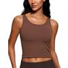 CRZ YOGA Butterluxe Canotta Doppia Fodera caffè Marrone 40