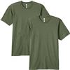 American Apparel Tri-Blend Track T-Shirt, Style Gtr401, Confezione da 2 T-Shirt Unisex - Adulto (Pacco da 2)