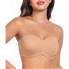 DotVol Reggiseno Senza Spalline Donna Taglia Forte Ferretto e Non Imbottito Bra a più Vie