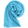 JOPHY & CO. Sciarpa/Stole/Coprispalla Donna 100% Viscosa Elegante Morbido 180cm x 90cm(cod. 2302) (2302/5pc, Turchese)