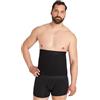 FINN Pancera Contenitiva per Uomini - Fascia Dimagrante Pancia in Cotone - Guaina Contenitiva Potente per Uomini con Effetto Pancia Piatta Nero 5XL