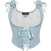 SCARLET DARKNESS Women Renaissance Corset Lace-up Underbust Corset Top Vintage Medieval Bustier
