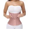 SHAPSHE Corsetto Modellante per Allenamento da Donna, per Controllo della Pancia, con Gancio con Cerniera, Marrone, X-Large