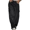 nicticsi Pantaloni da Donna con Brillanti a Gamba Larga alla Moda Y2K Jeans con Tasche Casual Baggy Pantalone Paillettes Dritto Pants in Denim Vintage