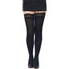 SENTELEGRI Calze autoreggenti in microfibra, colorate, opache, 40 denari, taglie S-XXL, Nero , L