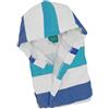 Pretti Accappatoio Junior con Cappuccio Palio tg. 3 Variante Azzurro