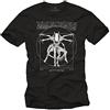 MAKAYA Abbigliamento Vintage - Alieno Maglietta Divertenti - T-Shirt Uomo Manica Corta Nera XXXXL