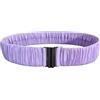 Generic PU Pieghe Cintura Elastica Per Le Donne Design Casual Cappotto Piumino Sottile Vita Tunica Cintura Retro Cintura, Viola, M