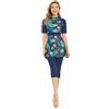 BlueSnow Rash Guard Beachwear Costumi da Bagno modesti per Le Donne Costume da Bagno a Maniche Corte Burkini Modesty Costume (L, Y7)