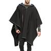 XOMART Mantello da Uomo Scialle Pullover Cappotto di Lana Trench da Marea Felpa