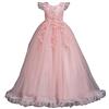 Valin V833 - Vestito da principessa per bambini, senza maniche, in pizzo, in tulle per feste, 4-14 anni, V833