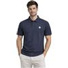 Geographical Norway Polo Uomo Krafto Maglia Polo Cotone Manica Corta Collo Bottoni Badge Petto Elegante Casual Traspirante Tempo Libero Uomo Stile Moderno